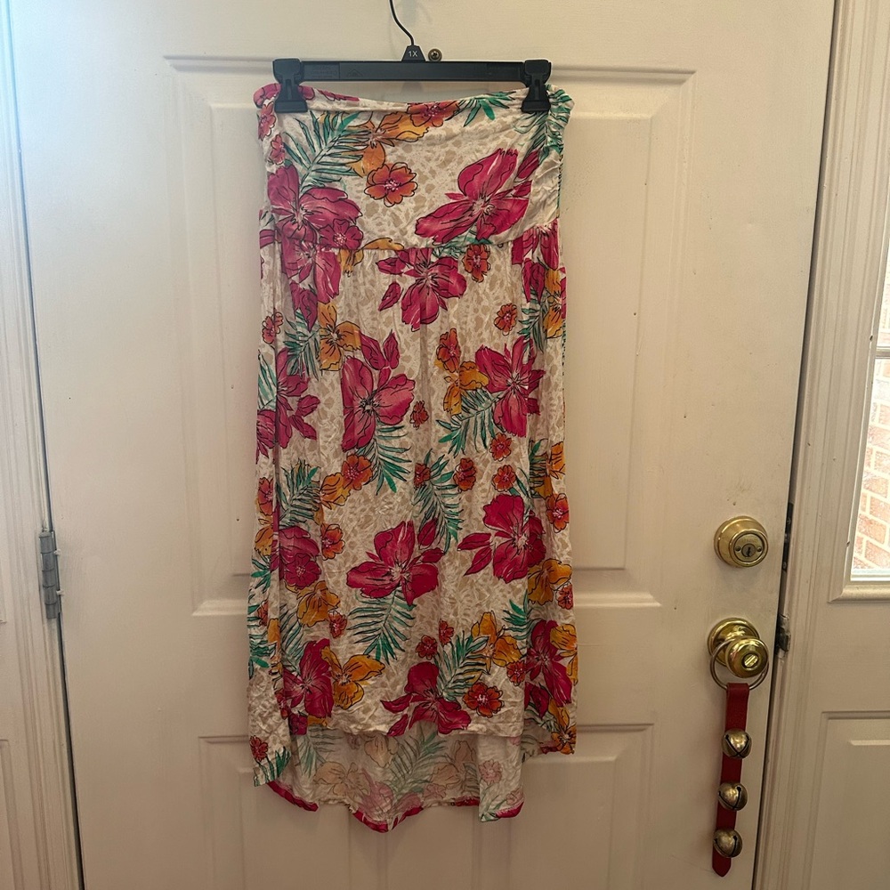 American Rag floral strapless dress
